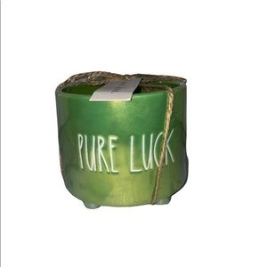Rae Dunn PURE LUCK ST. PATRICKS Green Iridescent Planter